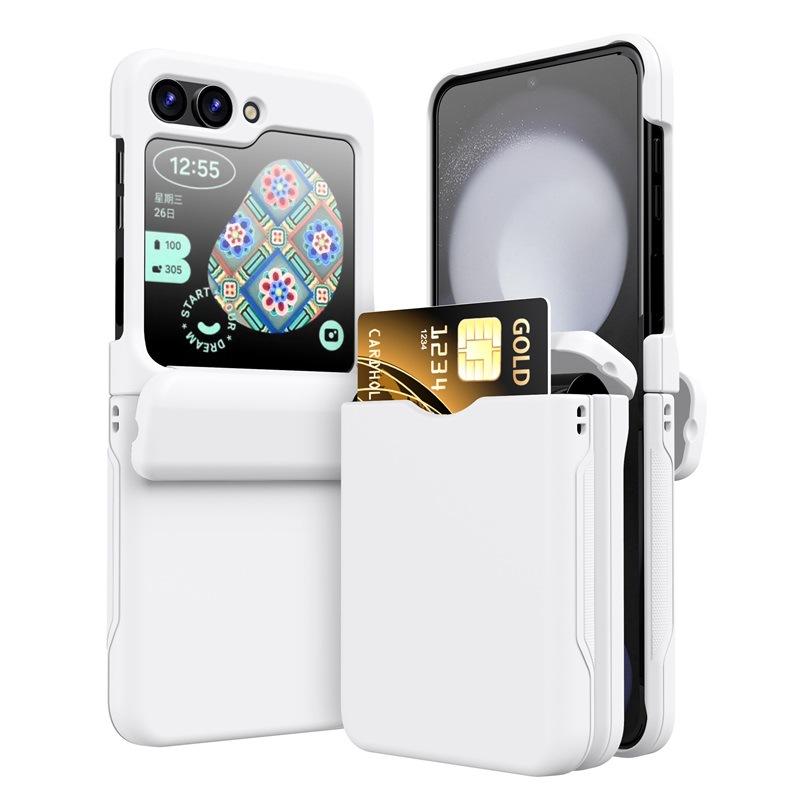 Použitelné pro pouzdro na telefon s přihrádkou na kartu Samsung Zflip7 Galaxy Zflip6/3 skládací pouzdro na kartu ochranné pouzdro proti pádu