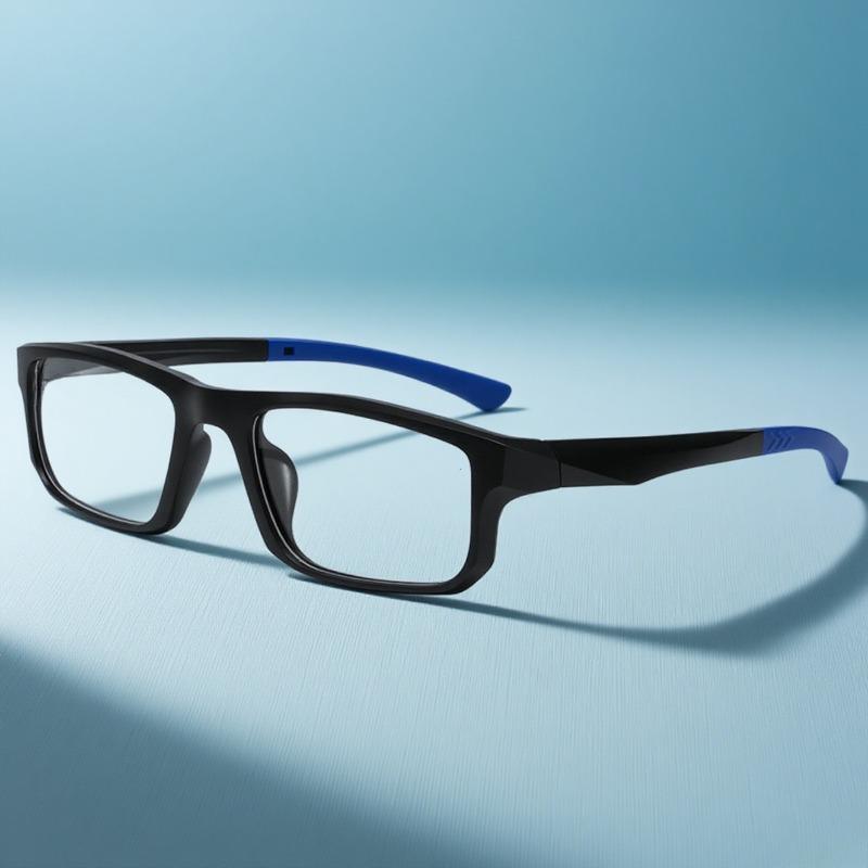 Fashion Square Sports High Definition Anti Blue Light Reading Glasses for Men and Women Wavy Line Full Frame Presbyopia Eyeglasses