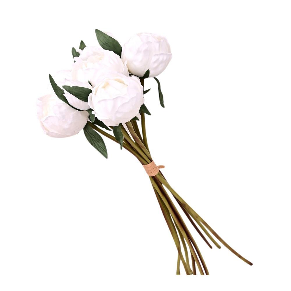 

Peony Bud Fake Flowers 9pcs/set Home Decoration Simulated Peony Bud Bouquet Home Living Room