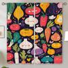Vegetable Baby Modern Living Room Curtains 2024 Window Roller Curtains for Living Room 2 Elegant Pieces Shade Curtain Tiebacks