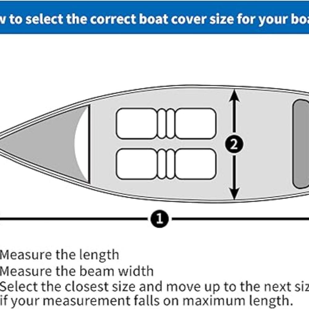 Outdoor V-Shaped Yacht Cover, 190T Polyester Taffeta Fabric, Waterproof Sunproof Dustproof Full Boat Hull Protector