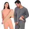 Extra Thick Fleece-Lined Quilted Cardigan and Trousers Set for Men: Warm School Uniform Essential for Middle-Aged and Elderly