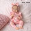 BZDOLL 45 CM Lifelike Full Vinyl Body Reborn Baby Doll 18 Inch Real-Look Design with 3D-Skin Fashion Birthday Gift for Girls