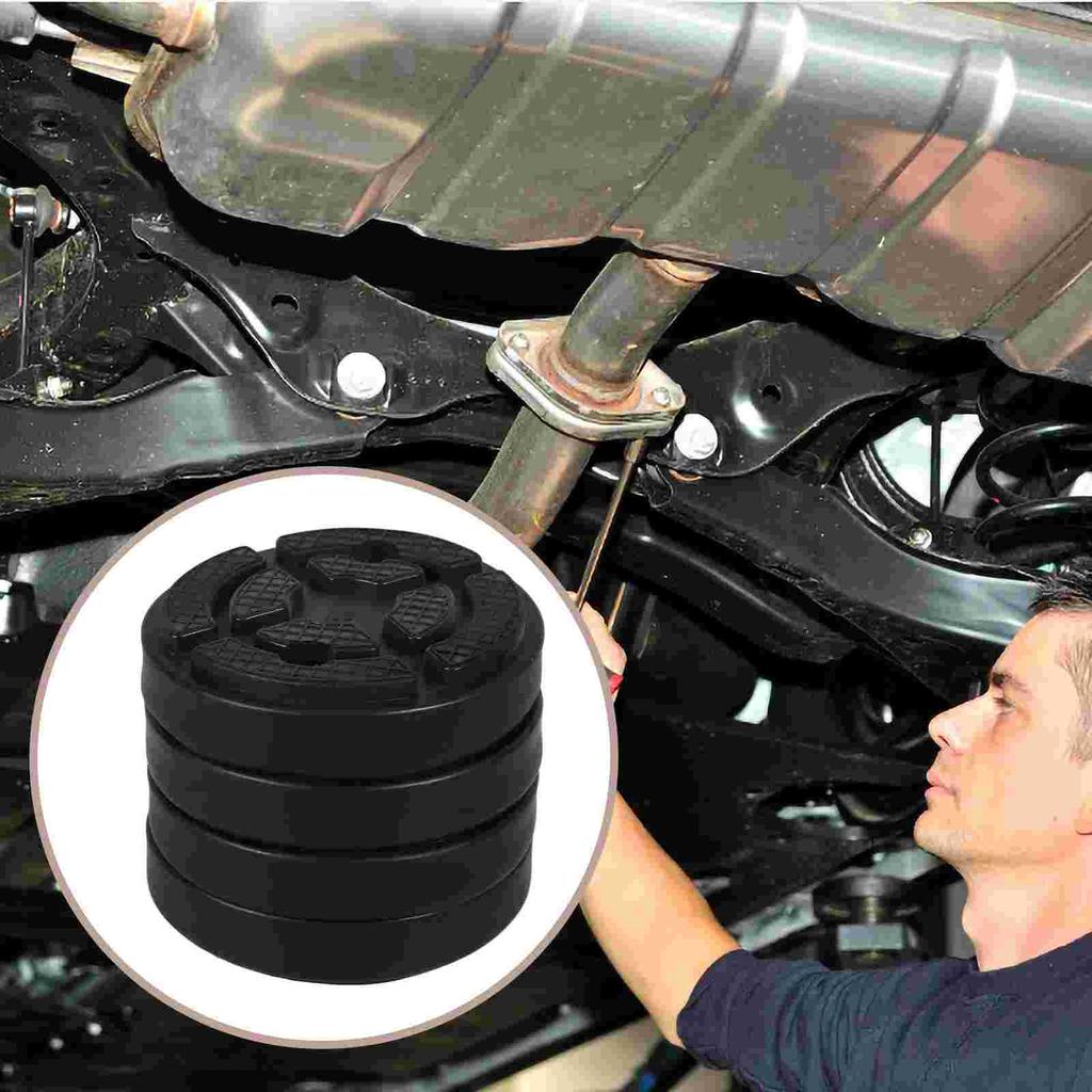 4pcs Two Post Lift Pad Durable Rubber Pads Car Jack Pad Lifting Pad Car Accessories Rubber Jack Pads Car Repair Tool Lifting