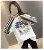 Women's Slim Fit Half-High Collar Two-Piece Effect Long-Sleeve T-Shirt - Autumn Style
