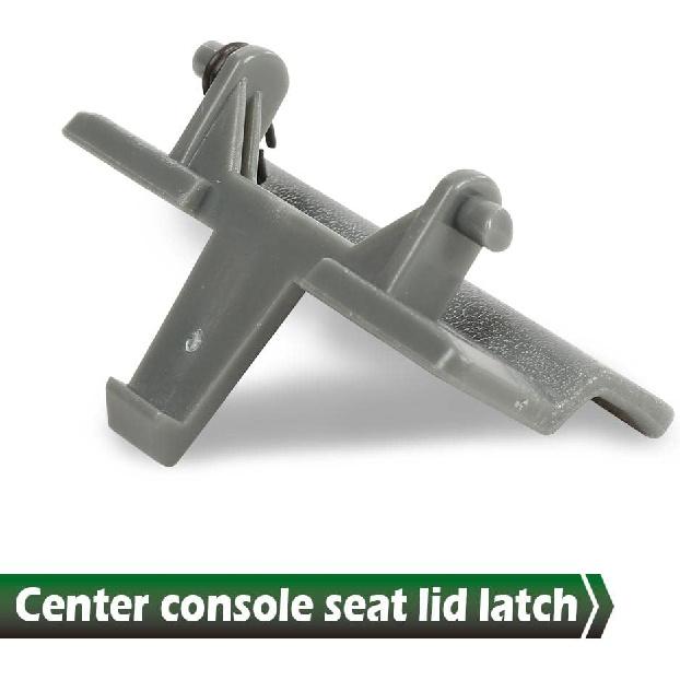 GRAND ORANGE Center Console Latch, Compatible with F150 2010-2018, BL34-18672A66, ABS Plastic Light Gray