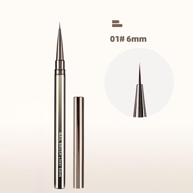 

1/5PCS Nail art line drawing pen set, metal shaft,high-end long style,hook line pen, dot flower painting, hooking and lining pen
