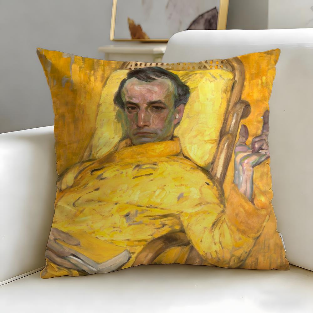 

classic artist Frantisek Kupka Cushion Cover Soft EasyWash Pillow Case Versatile for Couch Bed Travel and Office 30X30cm