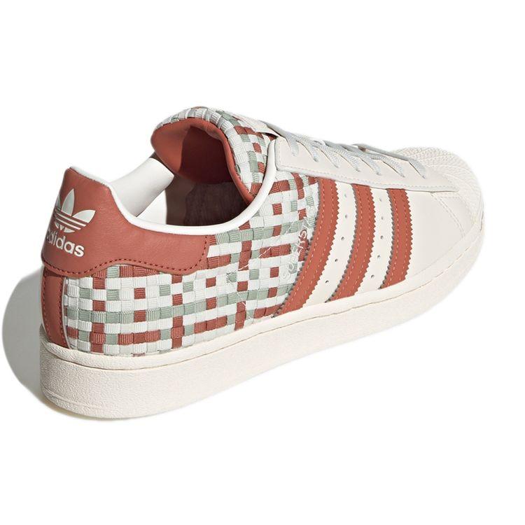 Adidas Originals Superstar Casual Low-Top Sneakers Unisex Sneakers White Red Green GV9230