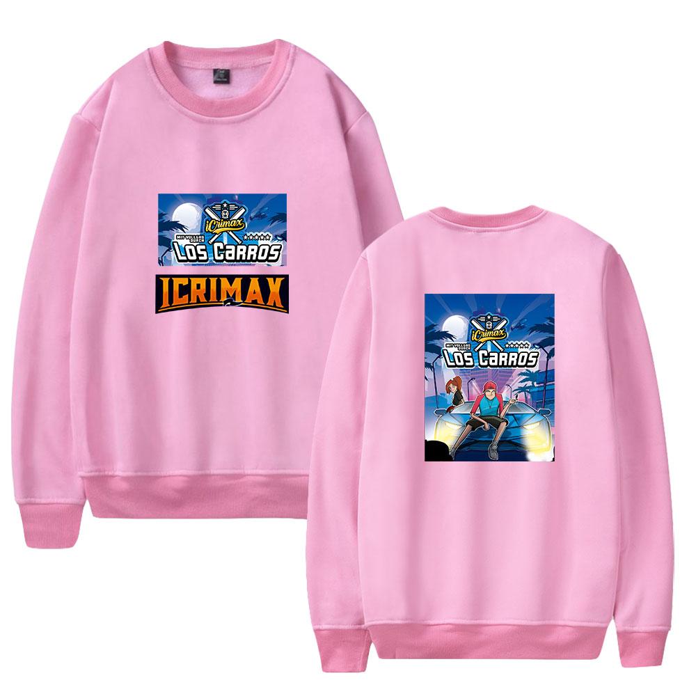 Icrimax Hoodie Women Men O-neck Long Sleeve Crewneck Sweatshirt Casual Tracksuit Funny Clothes