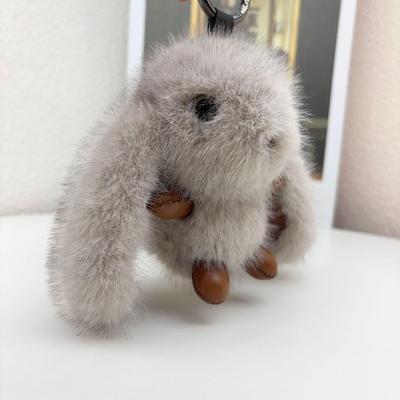 High-End Plush Rabbit Keychain & Backpack Accessory