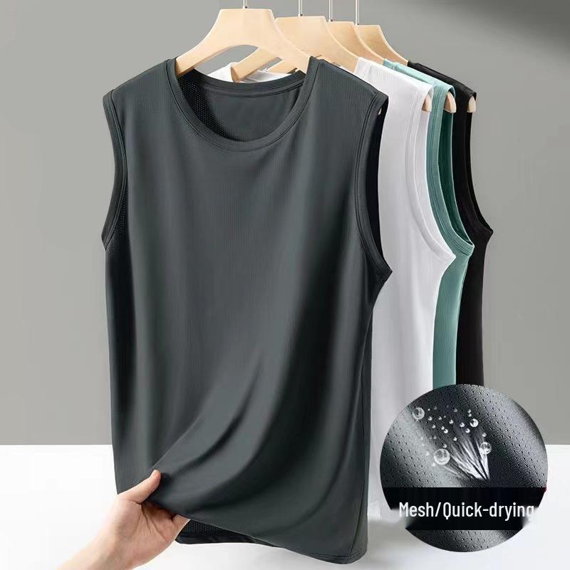 Men's Sleeveless Summer Mesh Vest - Versatile Casual Outdoor Sports Tank Top