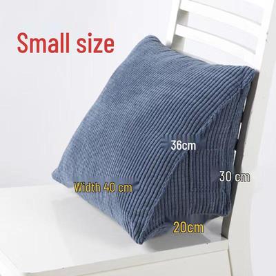 Corduroy Lumbar Support Pillow: Office, Car Seat, Sofa Triangular Cushion