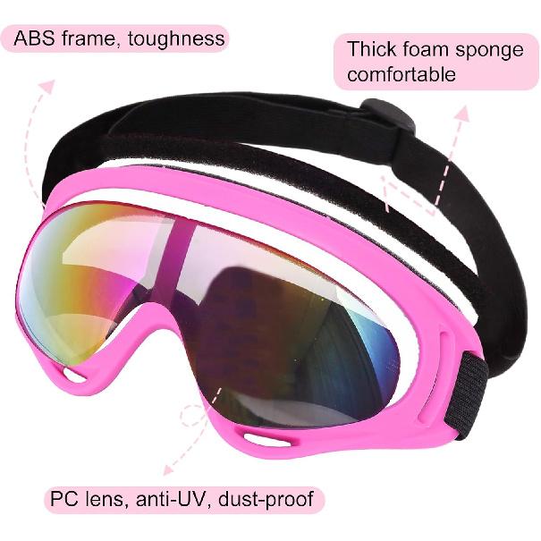 Motorcycle Goggles 2 Pack ATV Dirt Bike Racing Motocross Riding Goggles With Neck Breathable Bandana Balaclava Face Mask