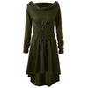 Medieval Renaissance Archer Hooded Lace Robe Pullover 
