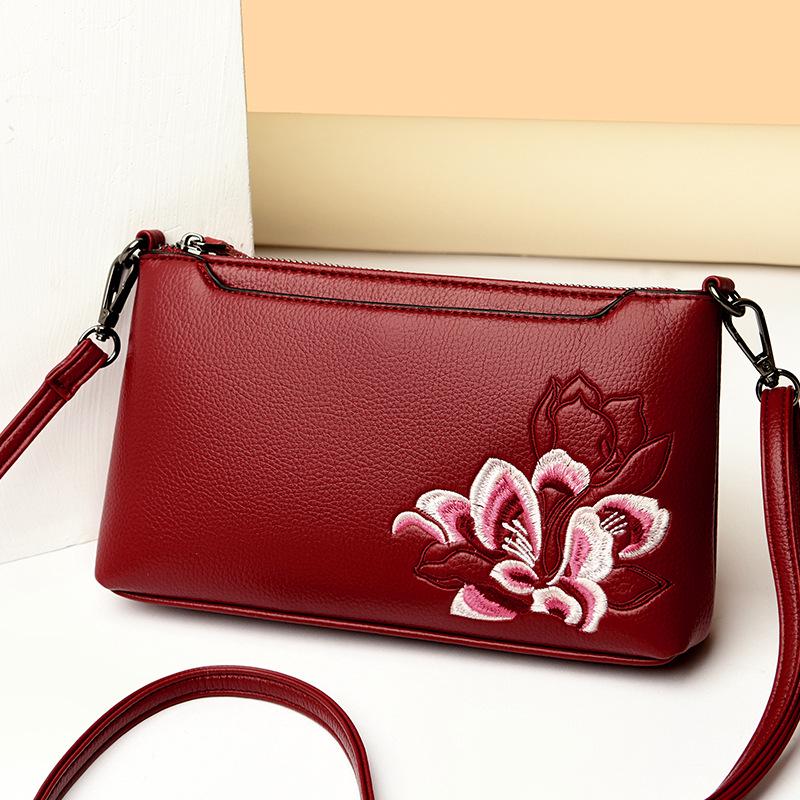 Embroidered Floral Women's Crossbody Clutch - 2025 New Chinese Style