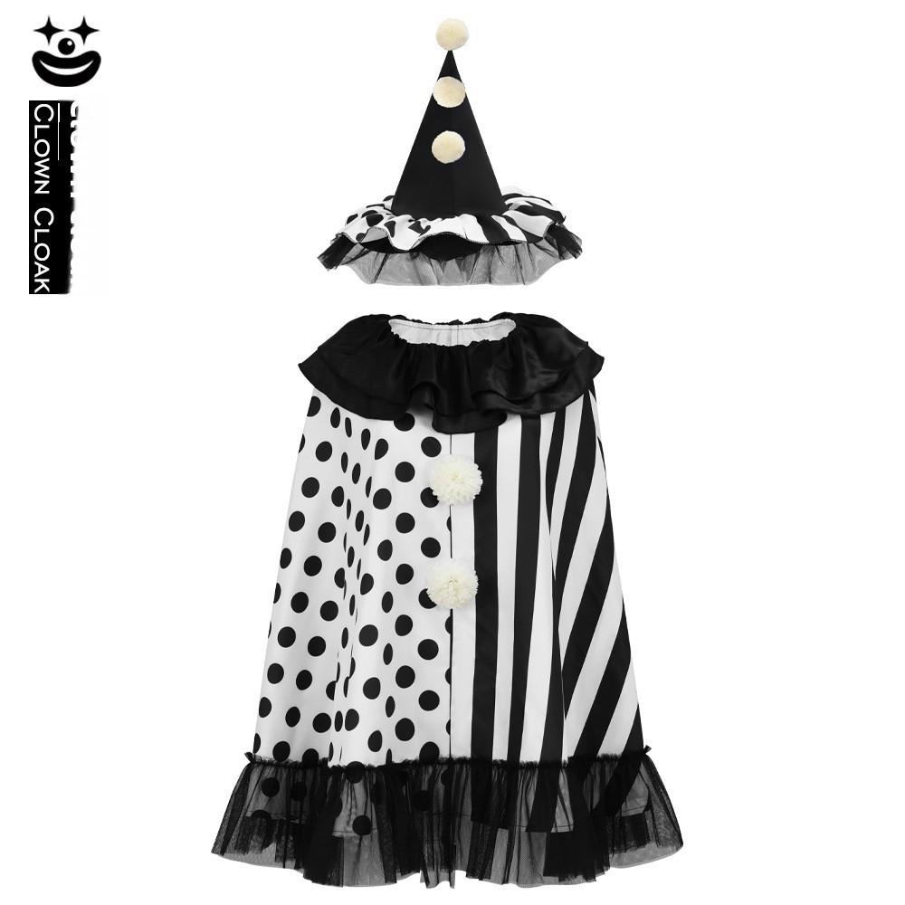 Witch Clown Costume Cloak For Halloween Stage Shows And Cosplay Events In Unisex Design