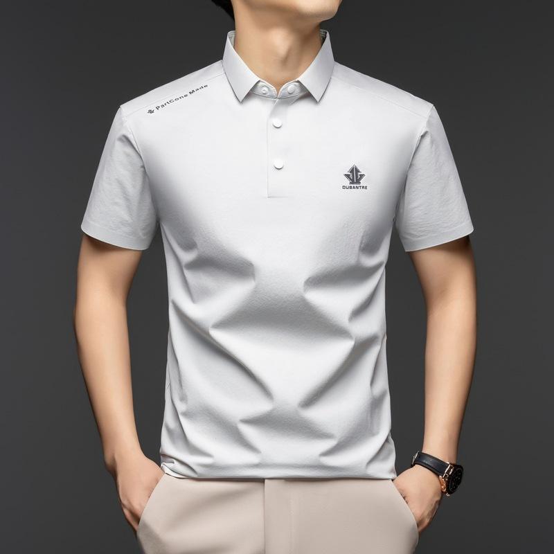 Pánské tričko s krátkým rukávem, potištěné, nežehlivé, proti vráskám, snadno udržovatelné, volné, ležérní