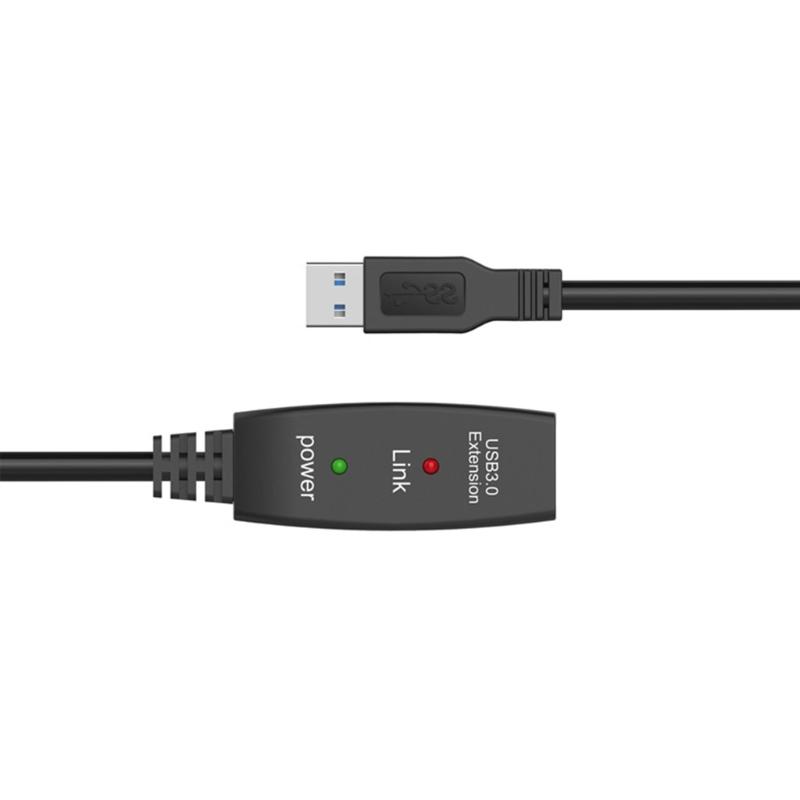 USB3.0 Extension Cord with Signal Boosters Active Repeater USB Male to Female Extender Wire for Wireless Netwrok Adapter