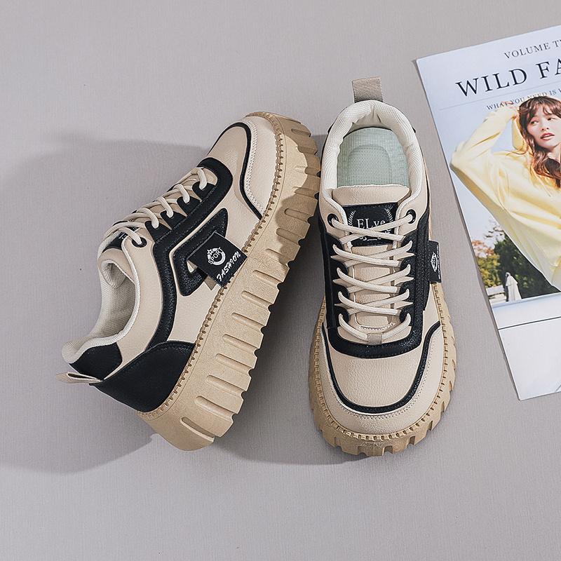 Fashion Tan Round Nose Womens Loafer Shoes Vulcanize Basketball Brands Woman Designer Woman Sneakers Sport New Fast From China