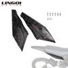LINGQI RACING Water Transfer Carbon Fiber Left Right Mud Guard Rear Side Fender Baffle For Light Bee X S Electric Bike Motocross