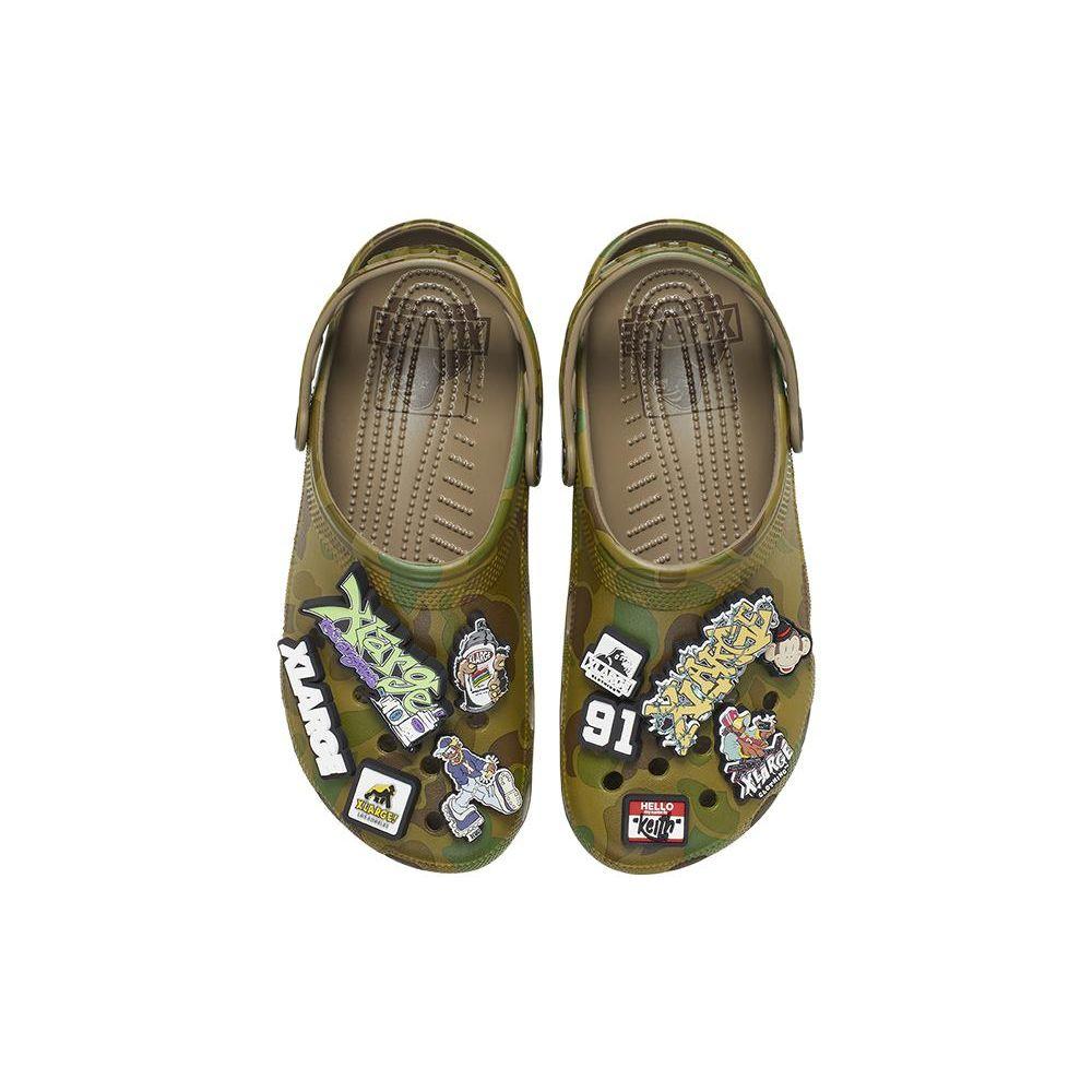 XLARGE X Crocs Classic Clog Green Camo Unisex Sneakers Desert-Camo 208878-960