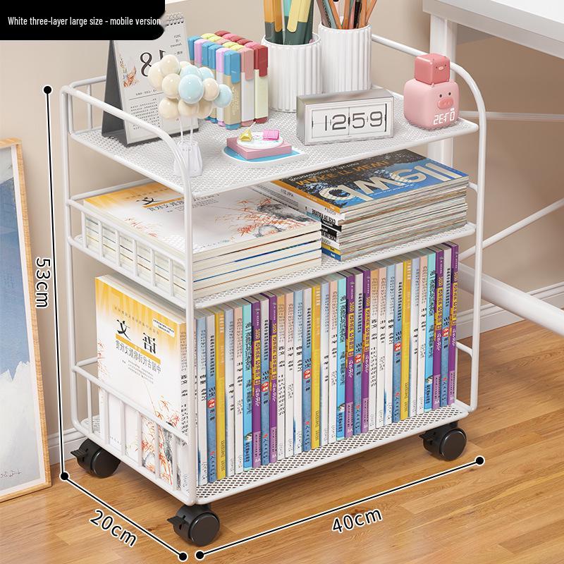 Multilayer Desktop Bookshelf Organizer for Office, Study, Dorm, and Dining Table.