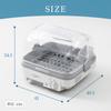 Dish Dryer Large Capacity 5 120 Minutes with Timer Light Gray Small No Construction Required [Yamazen] (For People) (Natural Convection)