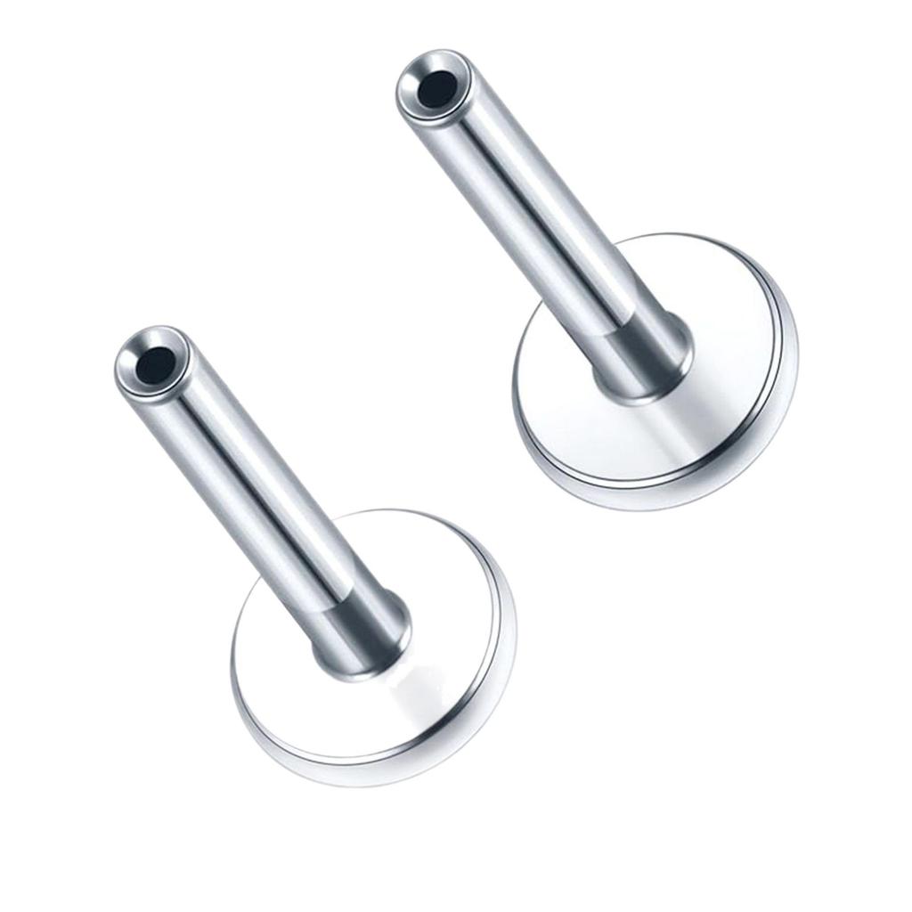 Edelstahl/Titan F136 Flacher Boden Innengewinde Labret Piercing Ohrring Stäbchen
