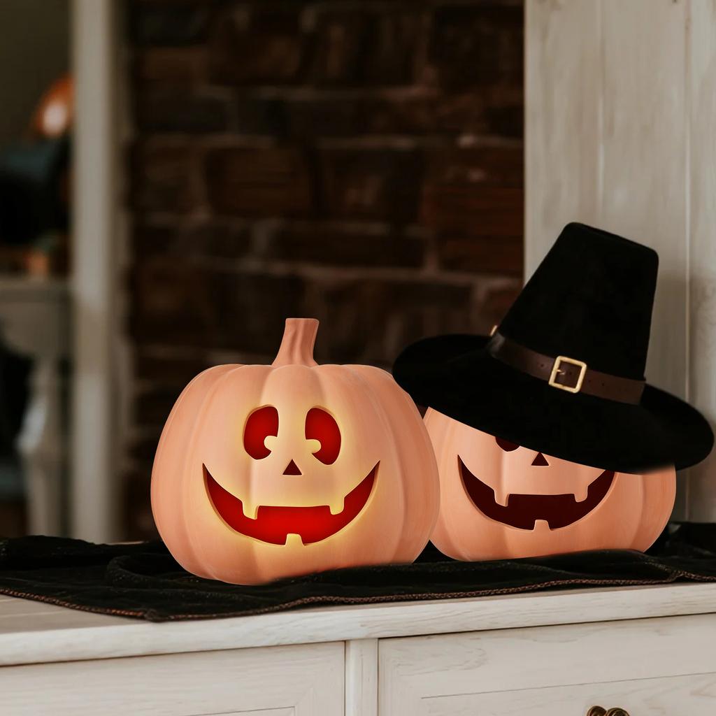 Pumpkin Table Decoration, Halloween Decoration, Desktop Ornaments, Can Be Easily Placed On The Porch, Table Or Mantel, Indoor And Outdoor Decoration