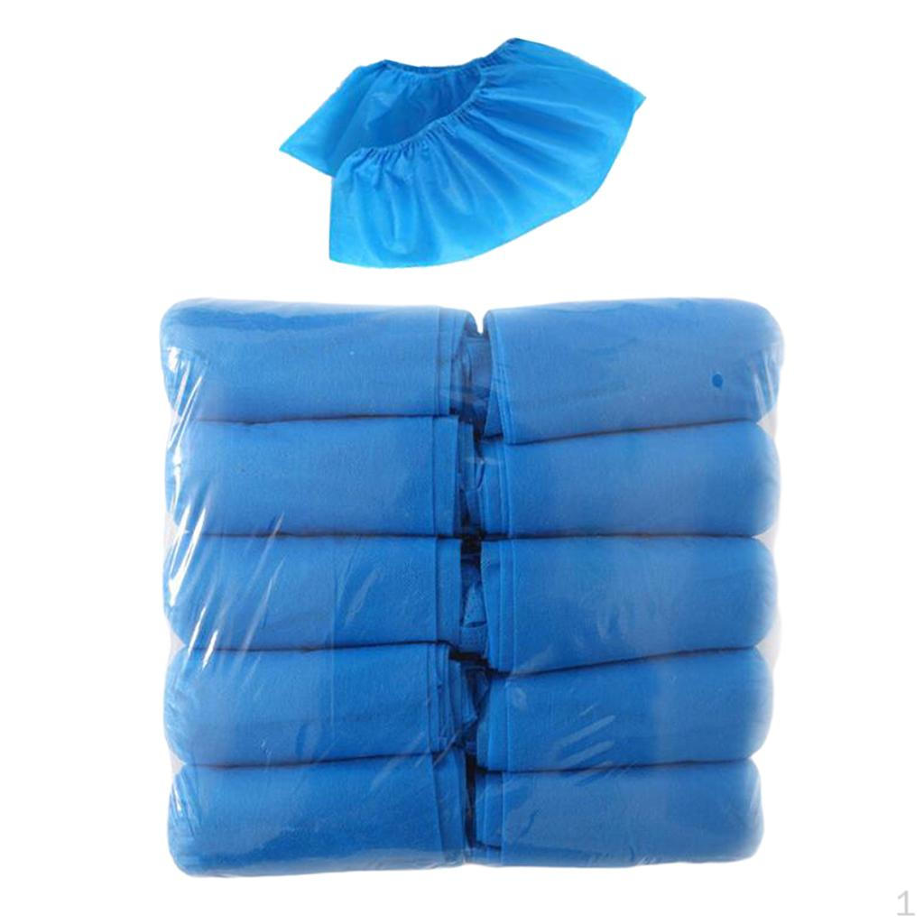 10 Pieces Shoe Covers Disposable Hygienic Boot Cover for Construction, Workplace, Indoor Carpet
