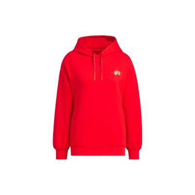 Dragon Embroidery Sports Casual Hoodie Women Hoodie Light-Crimson JE6101