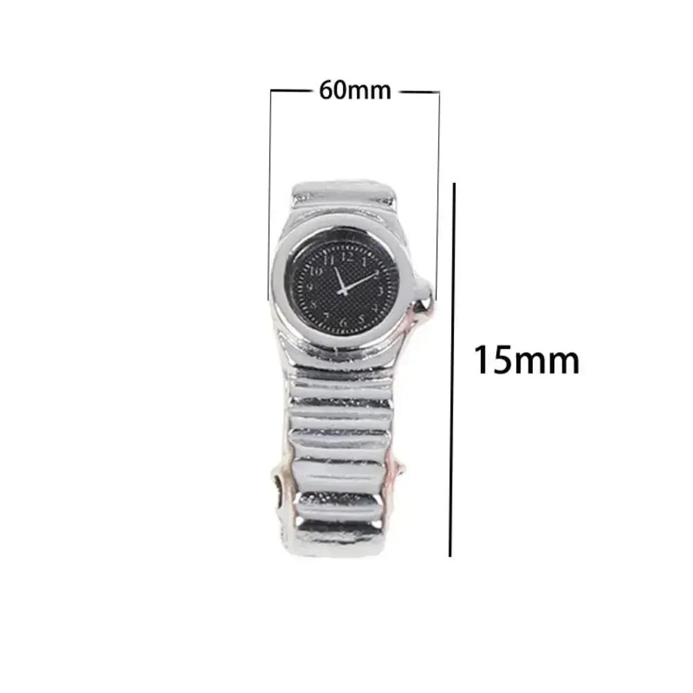 

1:12 Кукольный миниатюрный наручный часы Игра Кукольный домик Миниатюры Аксессуары для домашнего декора Игрушка Игра понарошку