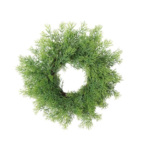 Artificial Garland Decorative Simulation Ring Shape Hanging Door Wreath Pendant for Home