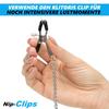 NipClips Nipple Clamps Metal Chain Clitoris SM BDSM Sex Toy