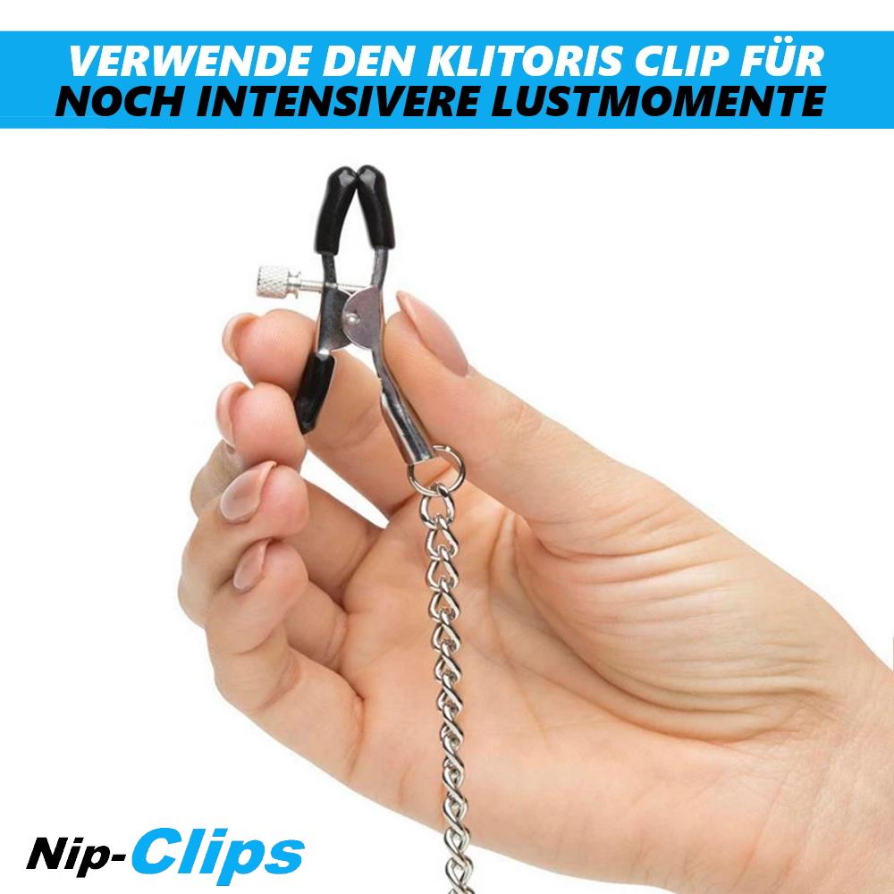 NipClips Nipple Clamps Metal Chain Clitoris SM BDSM Sex Toy