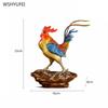 1PCS Metal Golden Rooster Decoration Home Living Room Office Rooster Lucky Crafts Metal Figurine