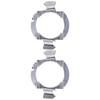 2Pcs Headlight Bulb Holder Stainless Steel Material Firm Stable Easy Install LED Headlight Bulb Base