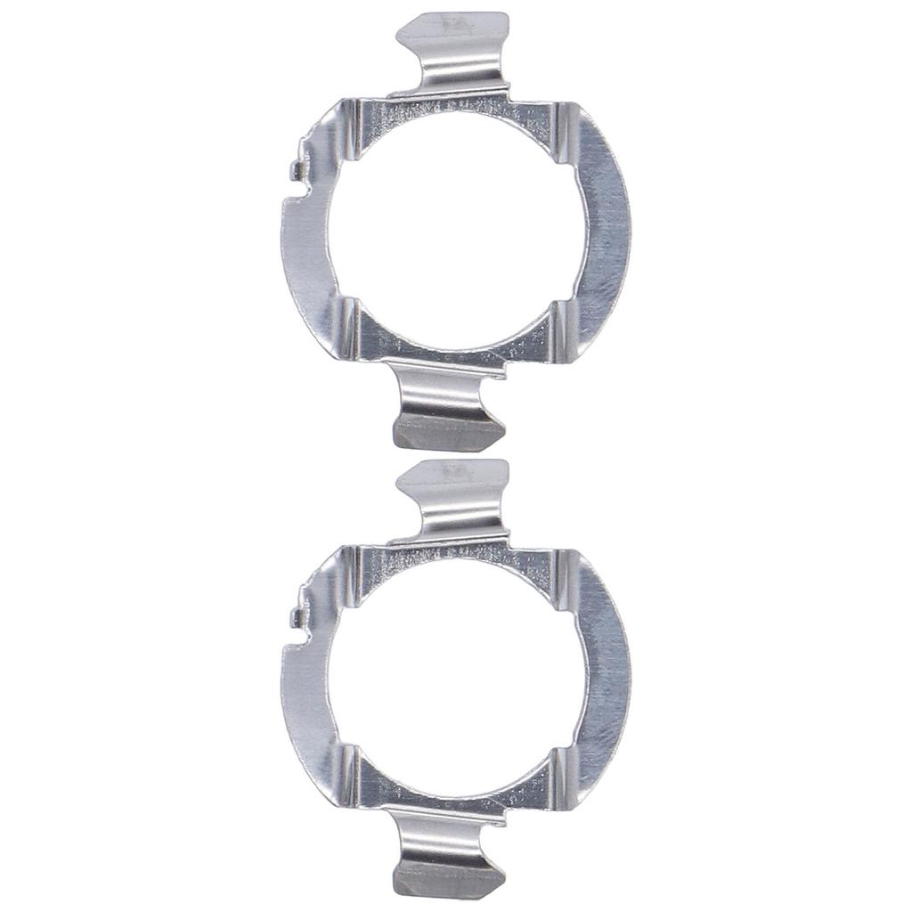 2Pcs Headlight Bulb Holder Stainless Steel Material Firm Stable Easy Install LED Headlight Bulb Base