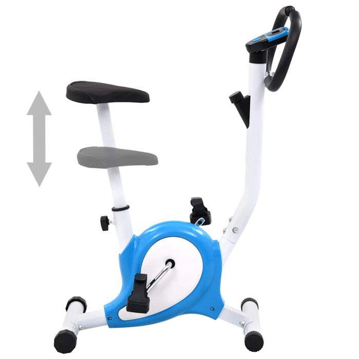 Vélo d'appartement - vidaXL - 92010 - Résistance à courroie - Écran LCD - Selle réglable