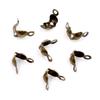 200pcs Connector Clasp Fitting 4*7mm Ball Chain Calotte End Crimps Beads Connector Components For DIY Jewelry Making Supplies