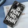 No Pain No Gain Training Case For Xiaomi Redmi Note 14 13 Pro 12 11 9 10 9S 10S 11S 12S Redmi 13C 10C 12C 14C Cover