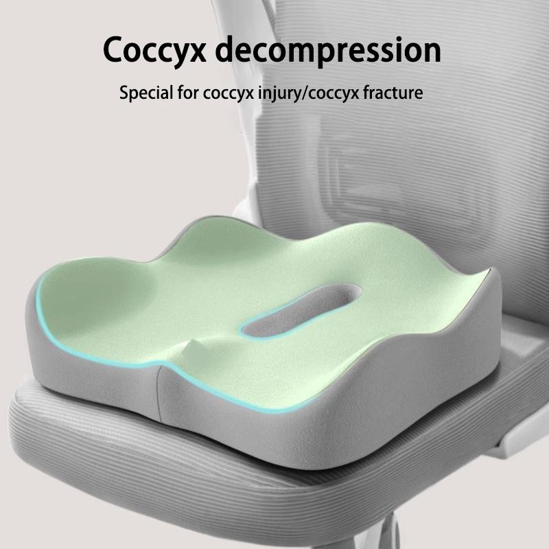 Office Seat Cushion Backrest Integrated Seat Cushion For Lumbar Support Pressure Relief Memory Foam Seat Cushion