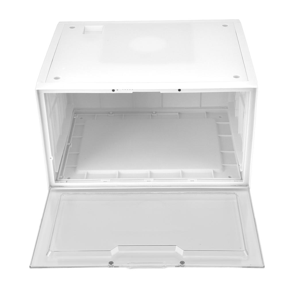 LED krabice na boty Hlasové ovládání Průhledná dvířka Stohovatelný Úložný box na tenisky Vitrína pro domácnost