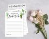 Inkdotpot Cactus Taco'Bout LoveA  Advice And Wishes Set Of 50 Bridal Shower Advice Game