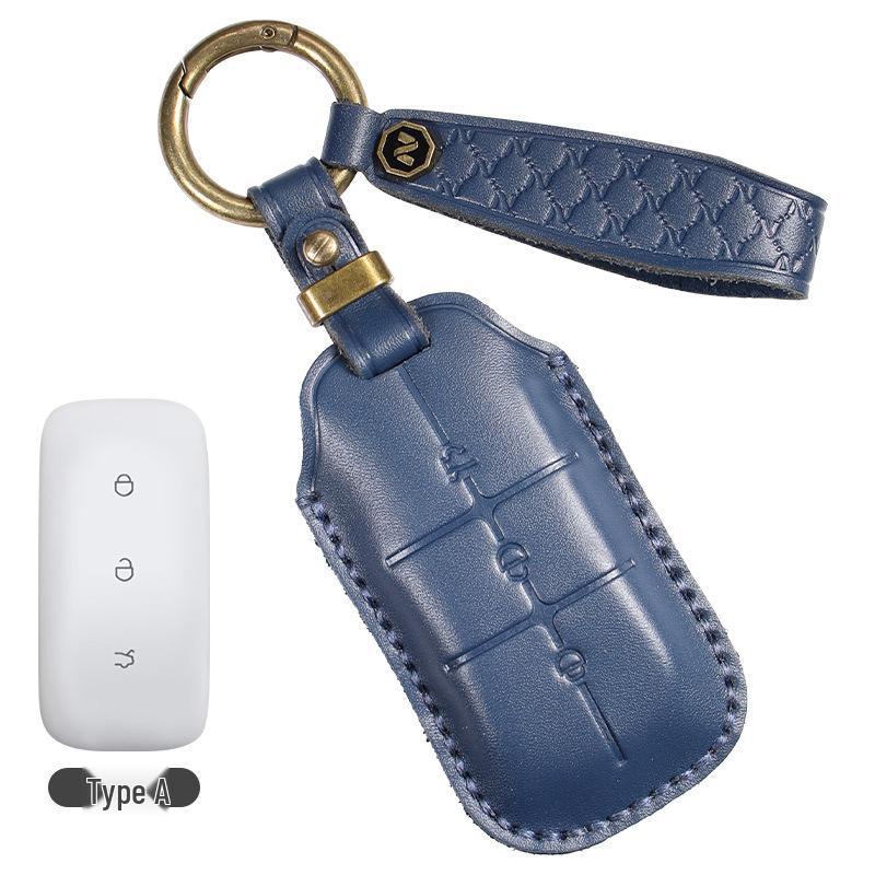 Fits 26 Geely Galaxy Models: e5, l7, a7, m9, l6, e8, Xingyao 8/6, Xingjian 7 – Genuine Leather Key Case