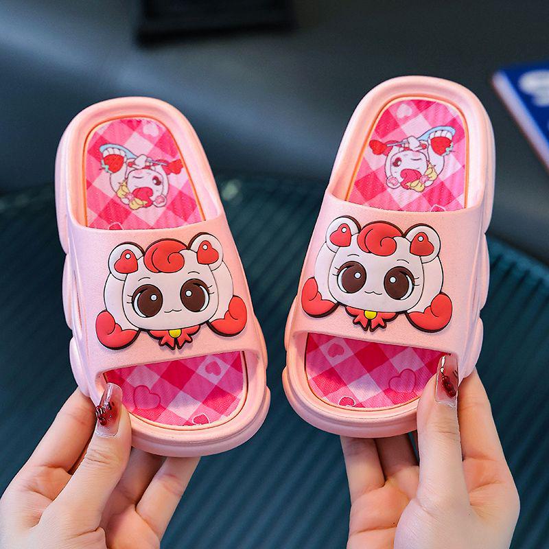 Girls' Cartoon Non-slip Summer Slippers - Cute Indoor Sandals for Kids 2026