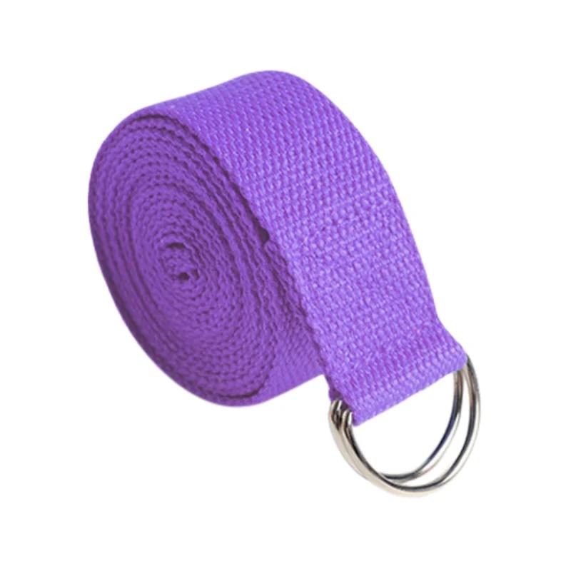 18mx38cm Yoga Strap Durable Cotton Exercise Straps Adjustable Size D-Ring Buckle Gives Flexibility for Yoga Stretching Pilates