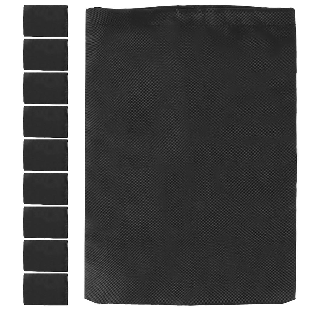 Black Drawstring Carry Bag Polyester Drawstring Pouch Waterproof Skipping Rope Storage Bag