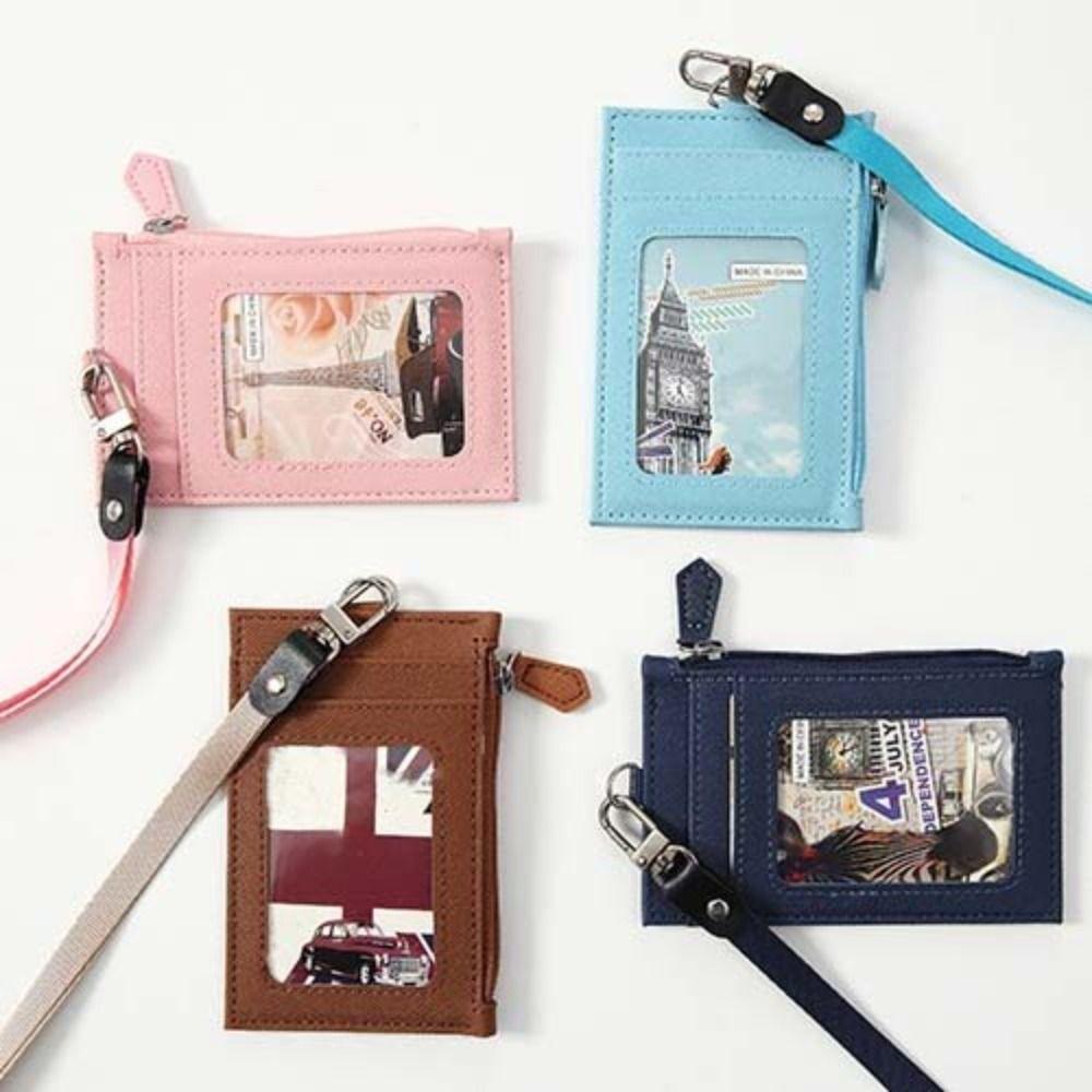Neck Lanyard Student Card Bag Coin Purse ID Card Holder Fashion Card Badge Holder  Office Supplies